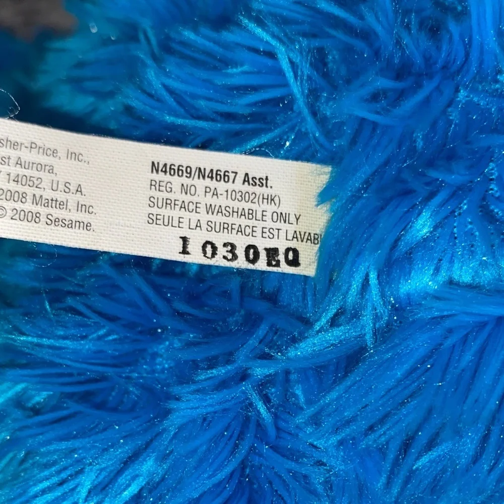 Fisher-Price Furry Blue Monster with Cookie